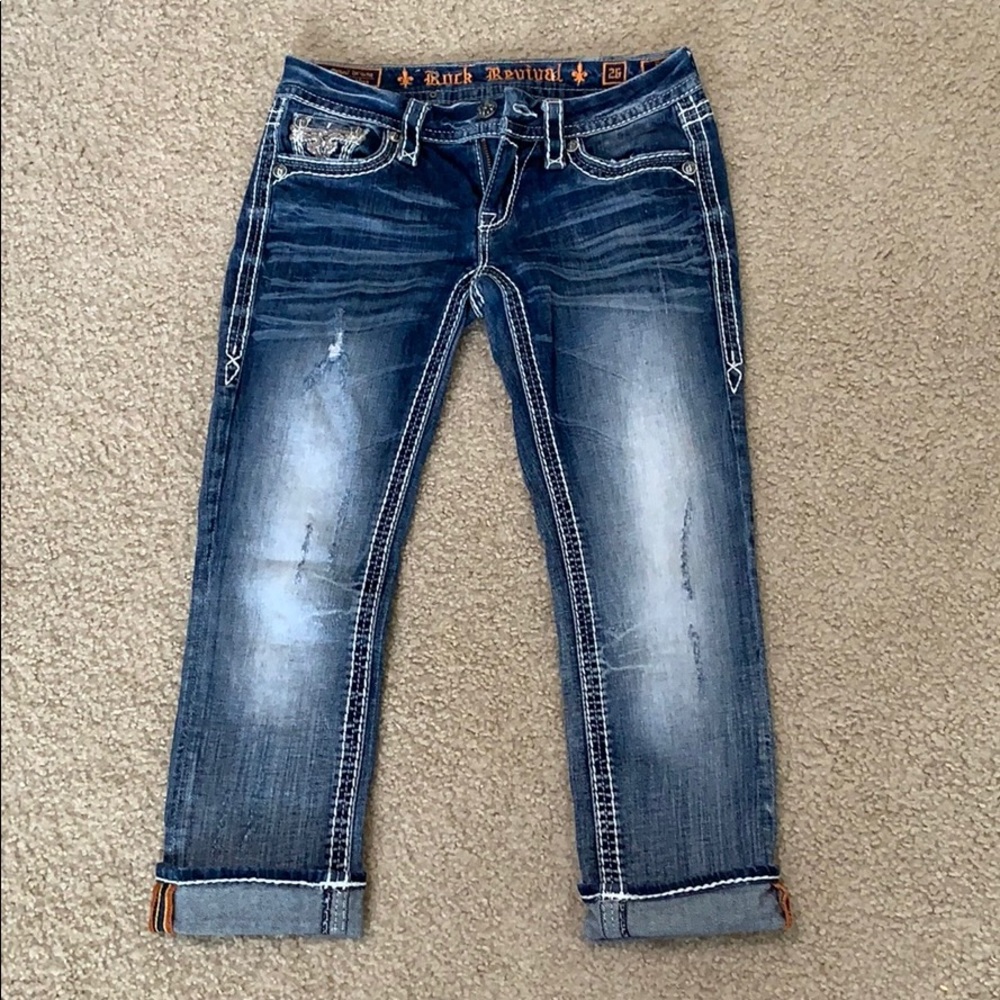 Rock Revival Elean Capri Sz 26